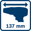 工具头长137 mm 