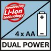 双电源 可通过10.8伏锂离子可充电电池和标准碱性电池供电