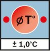 表面温度精确度 测量精度 ± 1.0°C