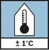 环境温度精确度 环境温度精确度 ± 1.0°C