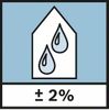 右侧传感器 右侧传感器精确度：± 2%