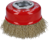 X-LOCK金属光洁型杯刷，鬈曲钢丝，铜涂层