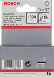 Bosch Typ 57 订书钉 10,6 毫米 1000x。.