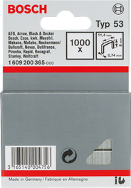 Bosch Typ 53 11,4 毫米订书钉。.