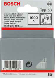 BoschTyp 53 11.4 毫米 1000× 订书钉.