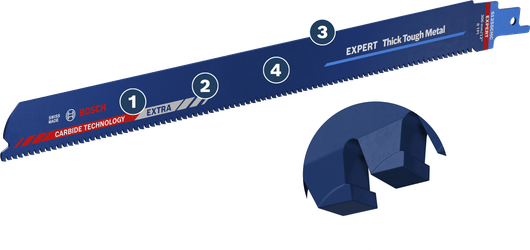 BoschExpert 厚金属往复锯片。