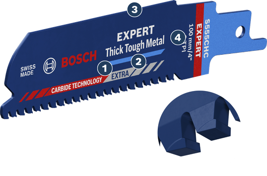 BoschExpert 厚型高强度金属锯片，带硬质合金齿。