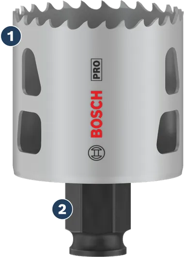 Bosch硬质合金刀头开孔器，切割速度快。