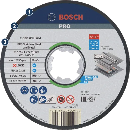 BoschPRO 不锈钢和金属切割片。