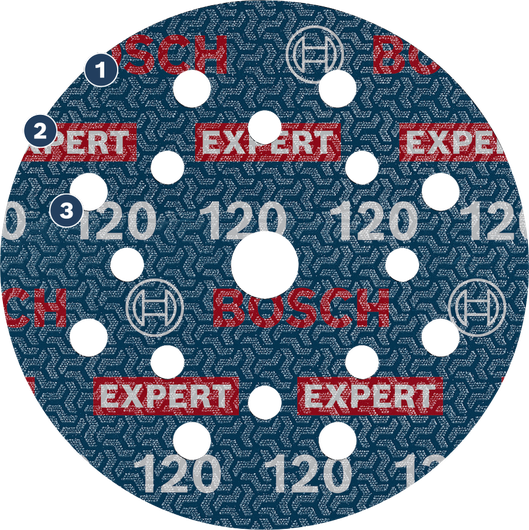 BoschEXPERT O780 120 目箔片砂纸，125 毫米。
