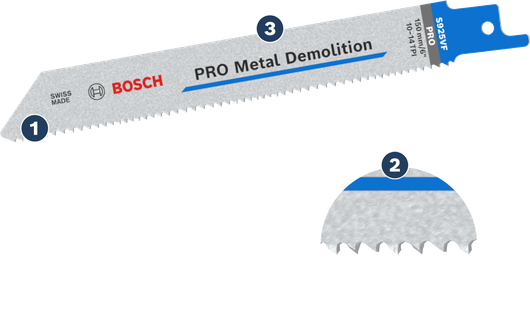 BoschPRO 金属拆卸 S925VF 双金属锯片。