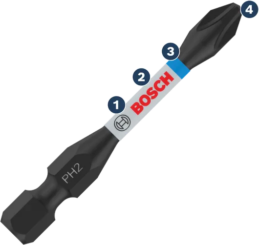 BoschPH2 双头螺丝刀头。