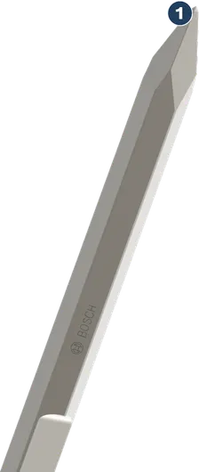 Bosch尖头凿，用于拆除工作。