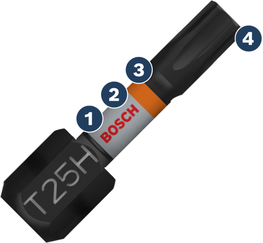 BoschPRO TH 冲击钻头 T25H 25 毫米。