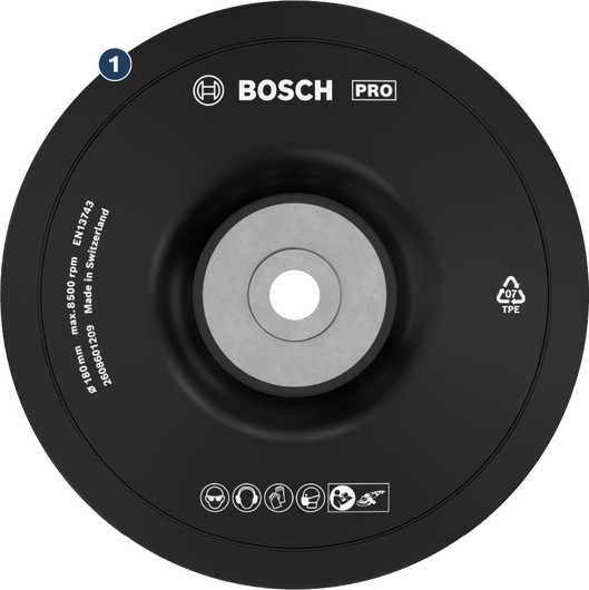 BoschPRO 砂轮，180mm，适用于角磨机。