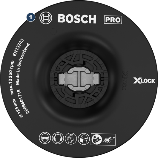 BoschX-LOCK 125mm 角磨机背垫。