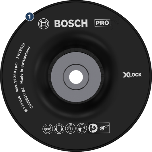 BoschX-LOCK 125mm 角磨机用砂轮。
