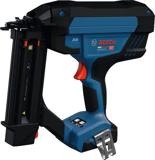 BoschGNH18V-50-2M 无绳 18 号直钉枪。