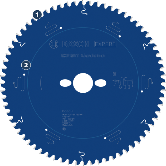 BoschExpert 铝制圆锯片，用于精确切割。