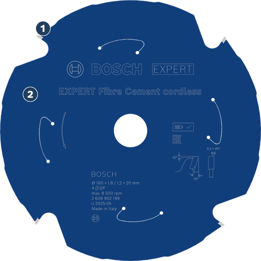 BoschExpert 纤维水泥无绳锯片。