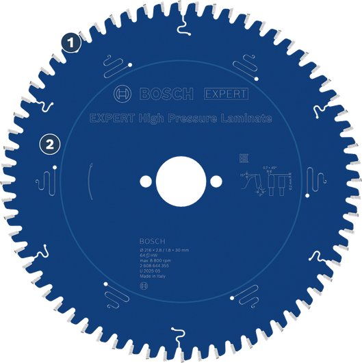 BoschExpert 高压层压板圆锯片。