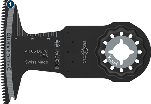 BoschStarlock Curved-Tec 木工切割锯片。