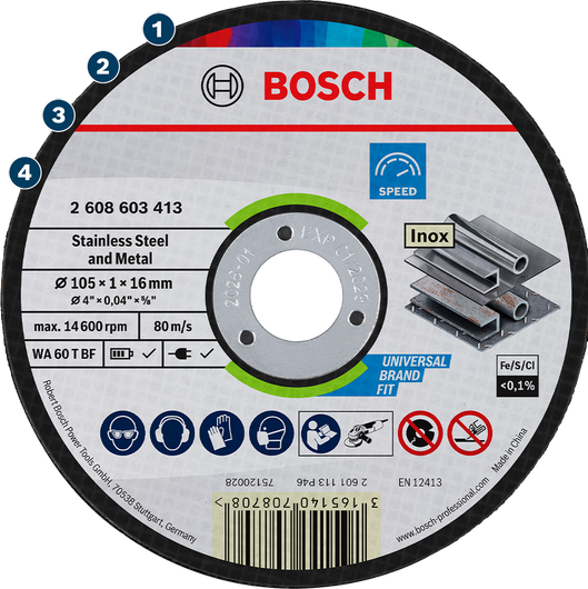 Bosch不锈钢和金属切割片。