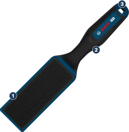 BoschPRO 锉刀刷 230 毫米，带人体工程学手柄。