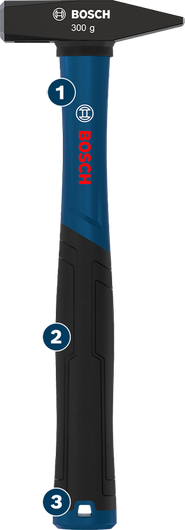 Bosch300g 机械师锤，带人体工程学手柄。