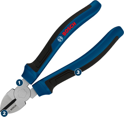 Bosch160 毫米斜口钳，带多组件手柄。