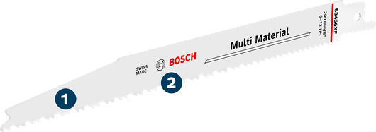 BoschS 3456 XF 往复锯片，适用于多种材料。