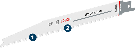Bosch木工清洁锯片，用于精确切割木材。