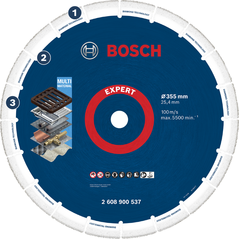 BoschEXPERT 金刚石金属切割片 355 毫米。