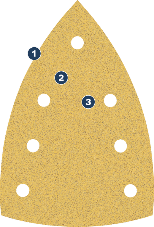 Bosch多孔细节砂光机专用砂纸。