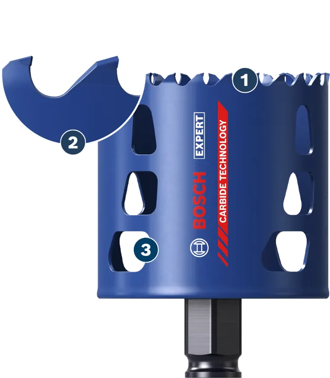 BoschExpert 硬质合金技术开孔器。
