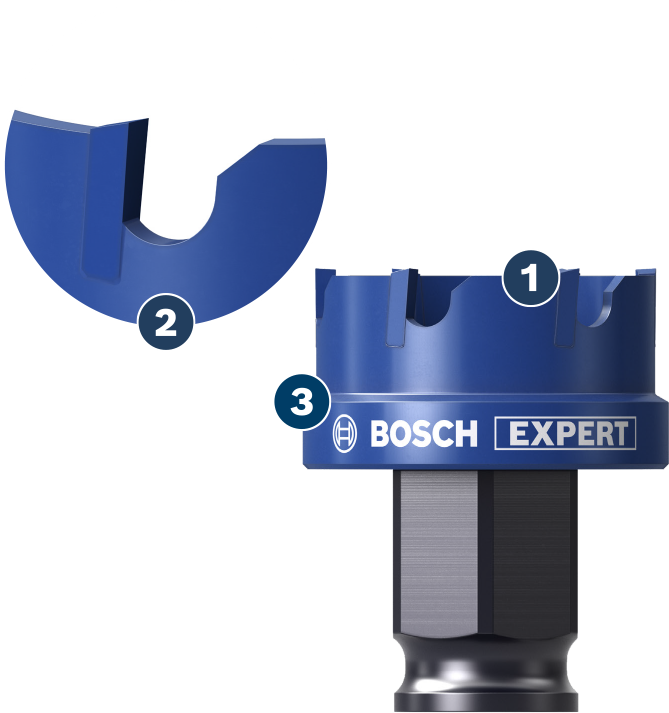 BoschExpert 木工用硬质合金刀头开孔器。