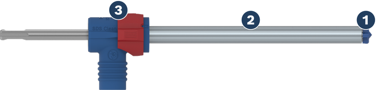 BoschSDS清洁除尘钻头。