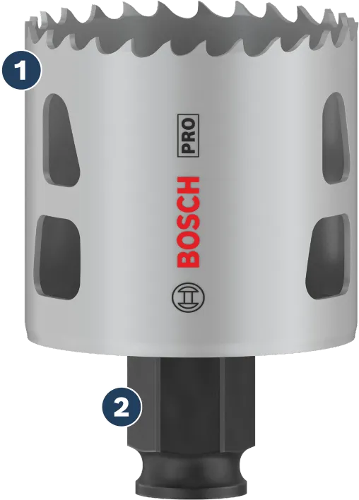 Bosch硬质合金刀头开孔器，切割速度快。