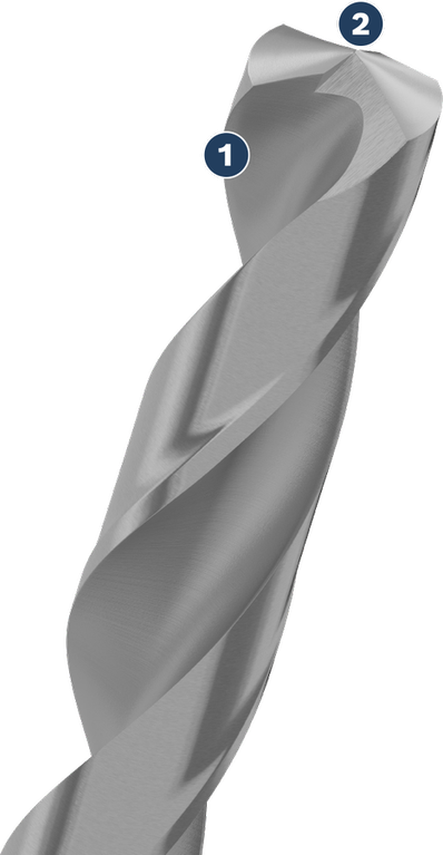 Bosch金属钻头，带精密研磨钻尖。