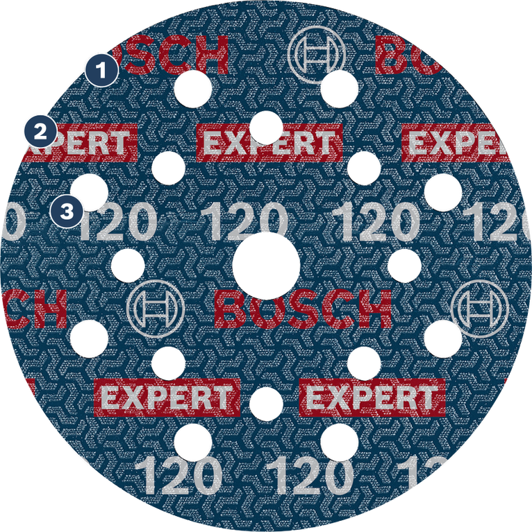 BoschEXPERT O780 120 目箔片砂纸。