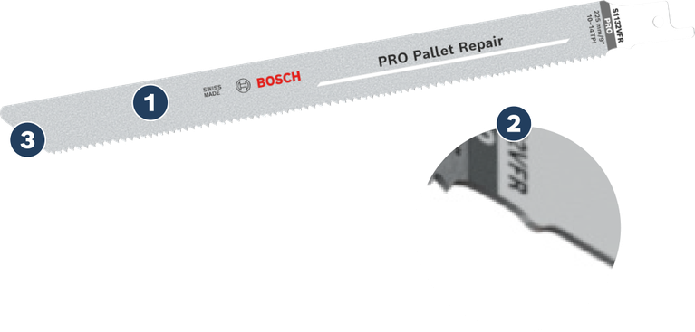 BoschPRO 托盘维修往复锯片。