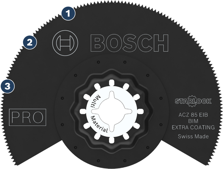 BoschStarlock ACZ 85 EIB 多用途锯片。