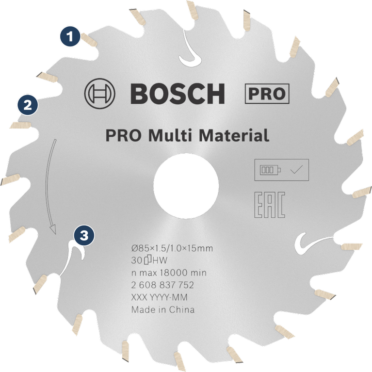 BoschPRO 多用途圆锯片。