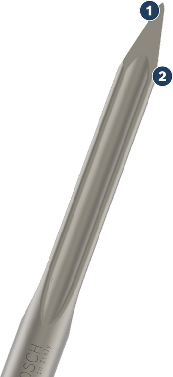 Bosch尖头凿，适用于拆除和混凝土作业。