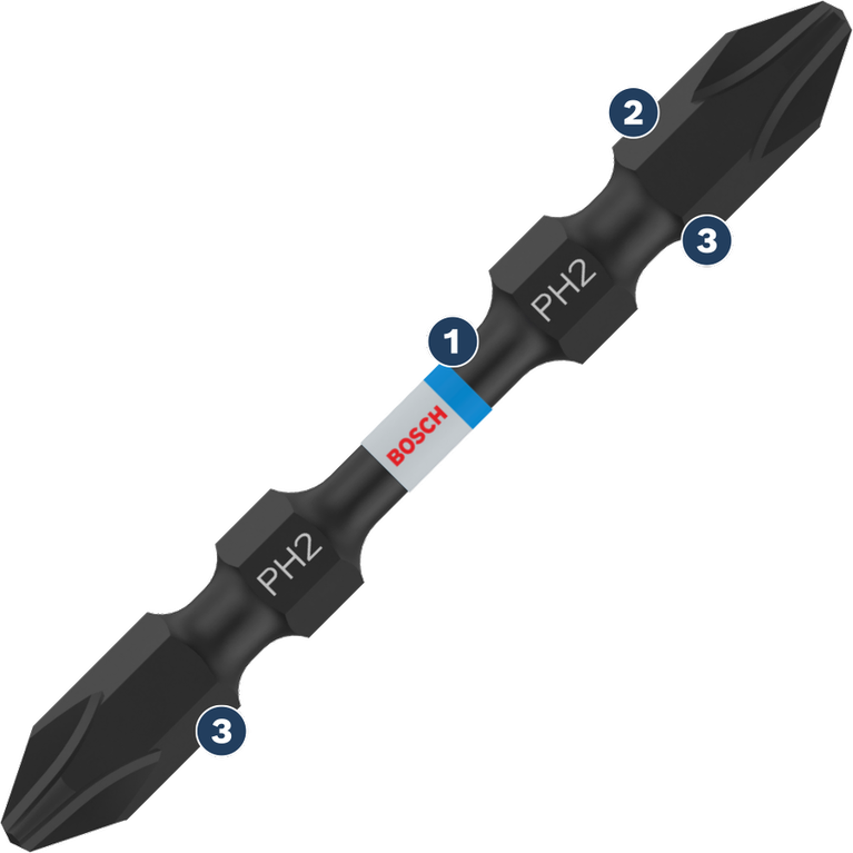 Bosch双头PH2螺丝刀头。