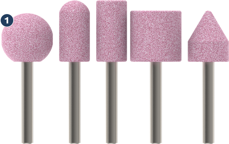 Bosch金属和石材成型用磨石套装。