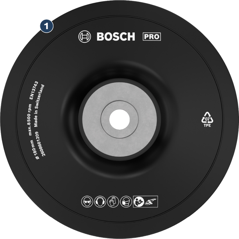BoschPRO 砂轮，180mm，适用于角磨机。