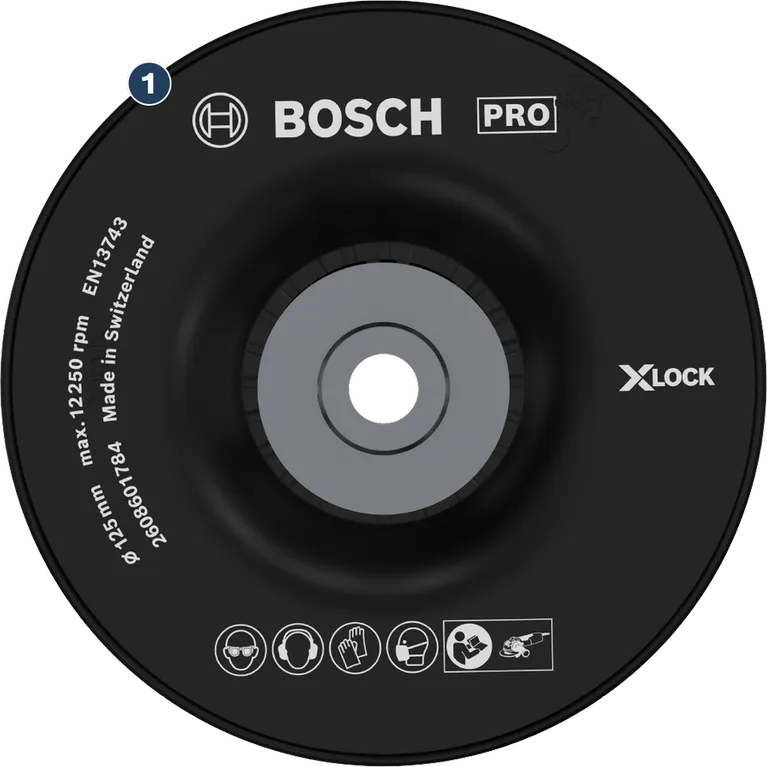 BoschX-LOCK 125mm 角磨机用砂轮。