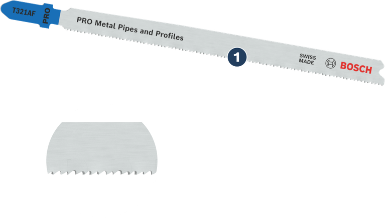 BoschT321AF 金属管材及型材用曲线锯片。