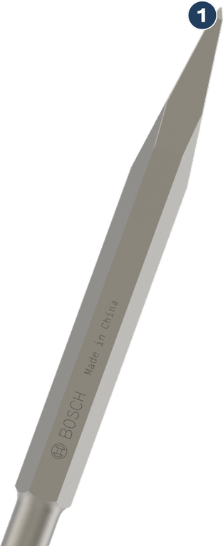 BoschPRO HEX 17-4C 尖头凿，280 毫米。